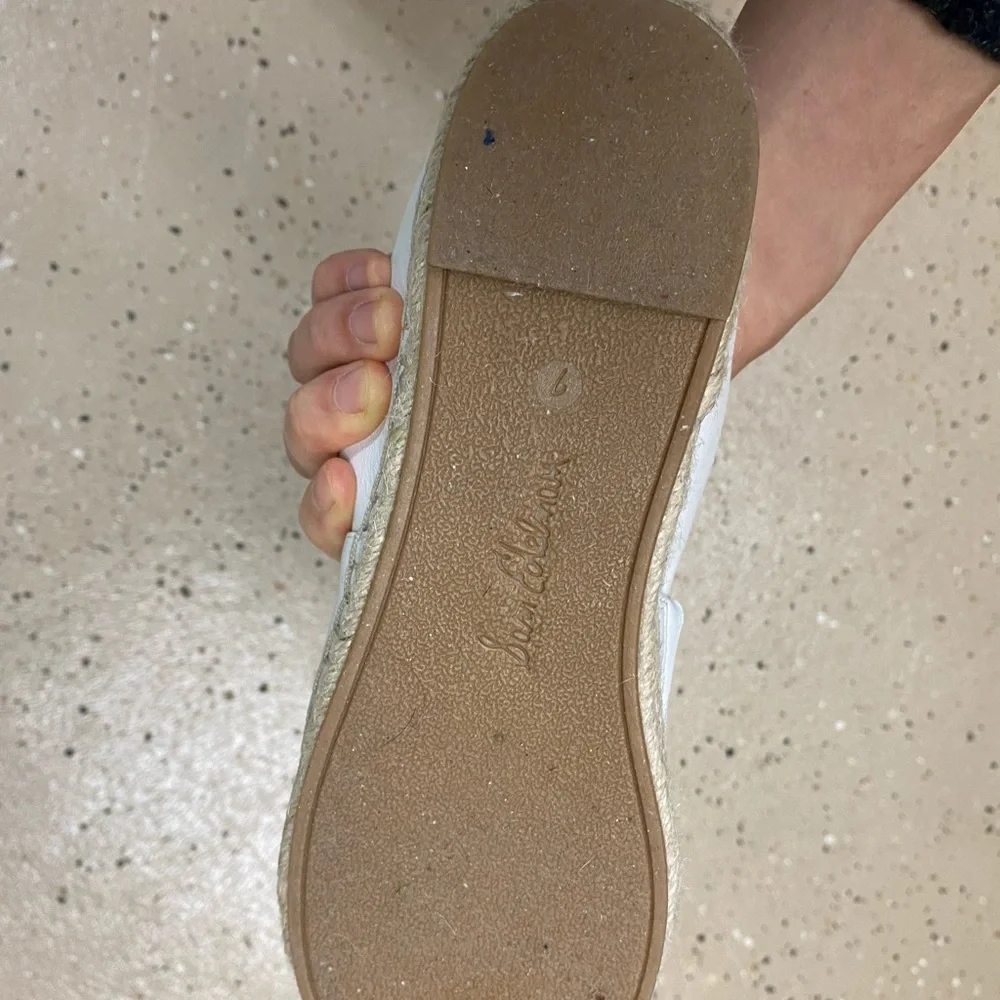Sam Edelman White Espadrille Slip-On Flats brand new
